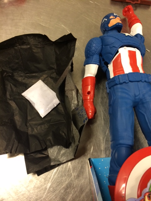 Captain America leikfangið reyndist innihalda amfetamín